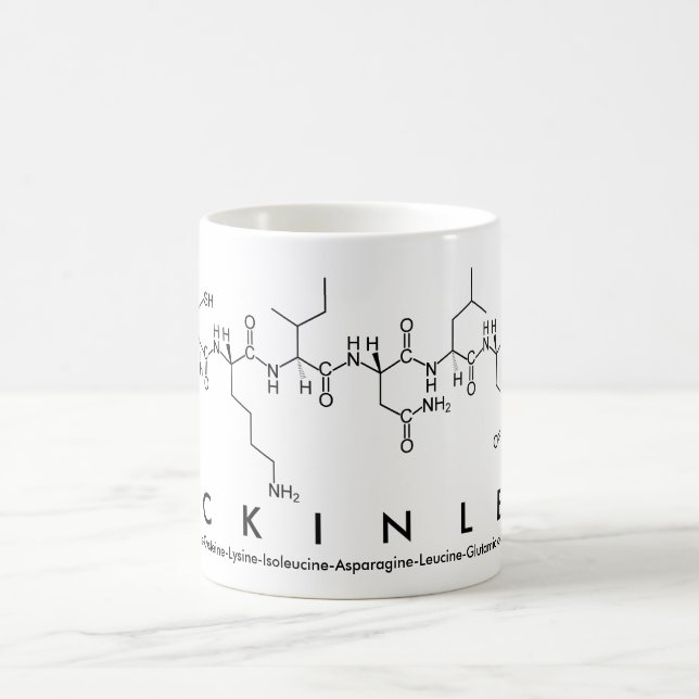 Taza De Café Mckinley peptide name mug (Centro)