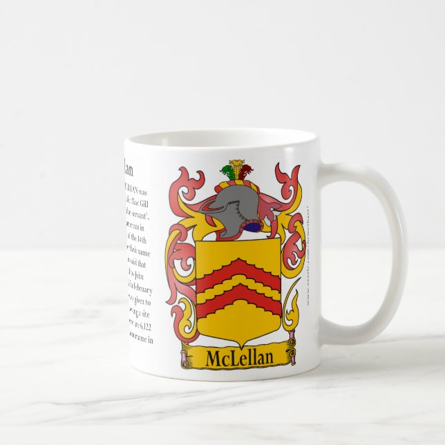 Taza De Café Mclellan el origen, el significado y el escudo (Derecha)