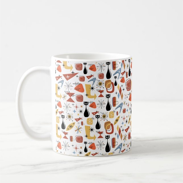 Taza De Café MCM Mid Century Mug de inspiración moderna (Izquierda)