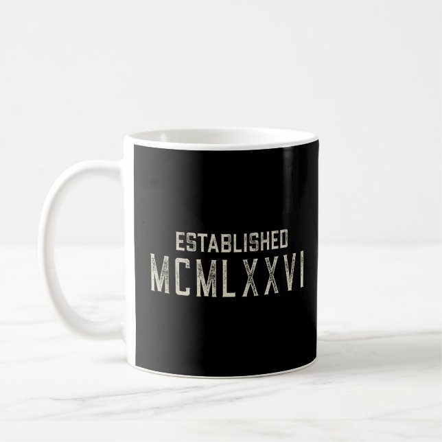 Taza De Café MCMLXXVI 1976 en números romanos (Izquierda)