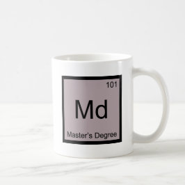 Taza De Café Md - Camiseta del símbolo del elemento de la