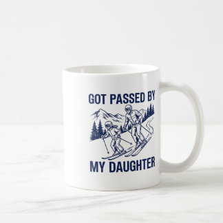 Taza De Café Me adelantó mi hija divertido esquí _22