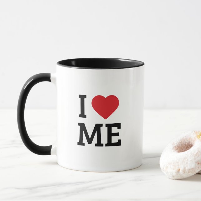 Taza de café Me amo | Regalo de amor propio | Esté (Con donut)