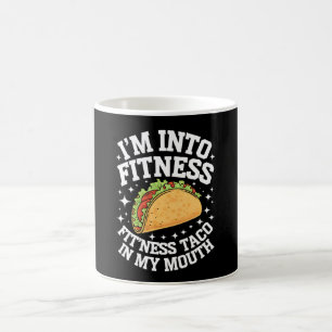 Taza De Café Me apasiona el fitness Taco de fitness en mi boca