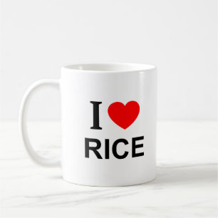 Taza De Café Me ❤️ ARROZ Amo el arroz Me encanta el arroz