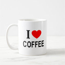 Taza De Café Me ❤️ CAFÉ Me encanta el café Me amo el café