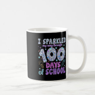 Taza De Café Me Caminé A Lo Largo De 100 Días En La Escuela 100
