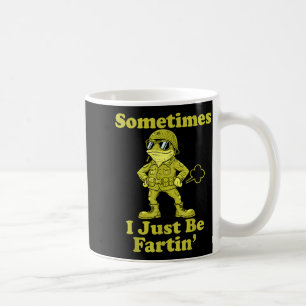 Taza De Café Me Chiste de Rana Sarcástico A Veces Solo Fart Mem