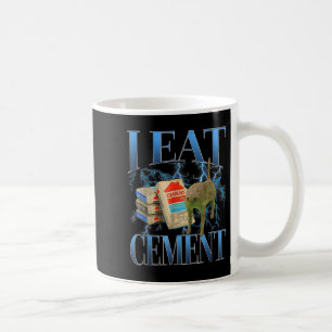 Taza De Café Me Comí Cemento Maldito Gato Gracioso Extrañamente
