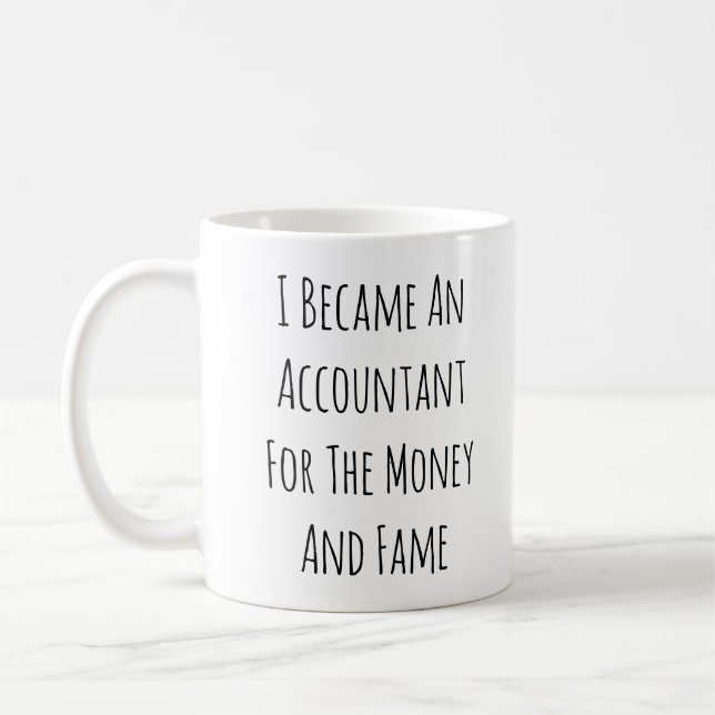 Taza De Café Me convertí en contable - regalos contables divert (Izquierda)