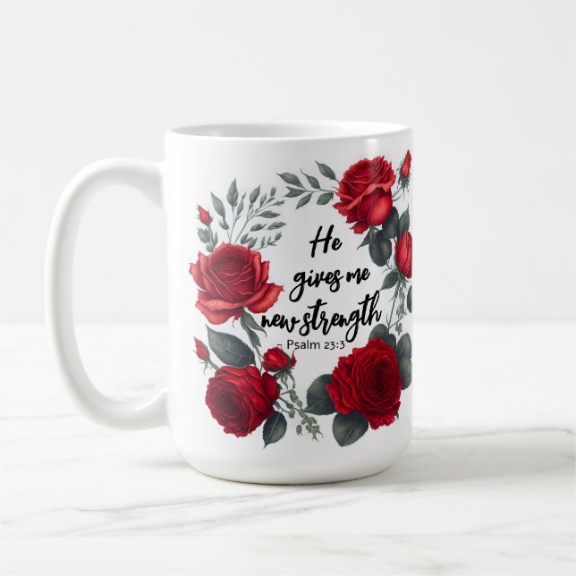 Taza De Café Me Da Una Nueva Fuerza (Izquierda)