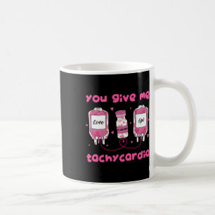 Taza De Café Me Das Taquicardia Divertido Rna Enfermera Uci San