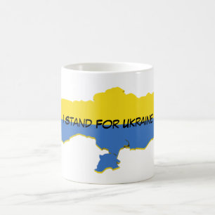 Taza De Café Me Defiendo Al Café De Ucrania