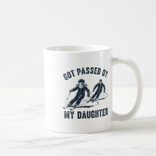 Taza De Café Me dieron un ped por mi hija Divertido esquí _12