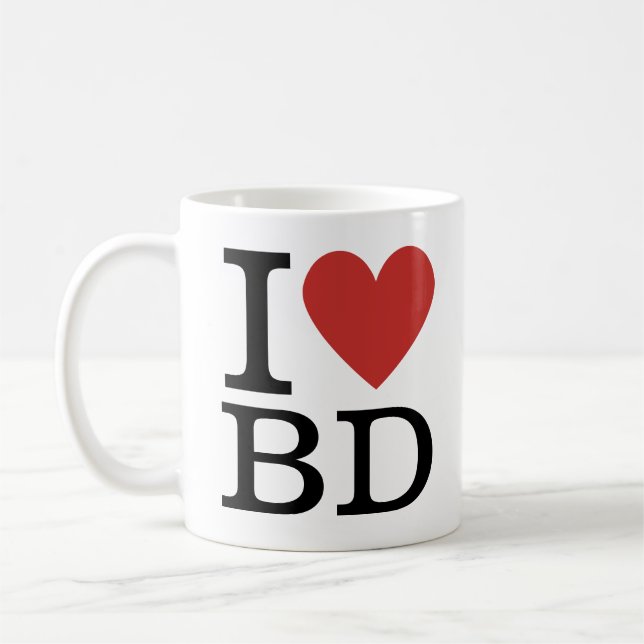 Taza De Café Me ❤️ el BD - Desarrollo de negocios MUG (Izquierda)