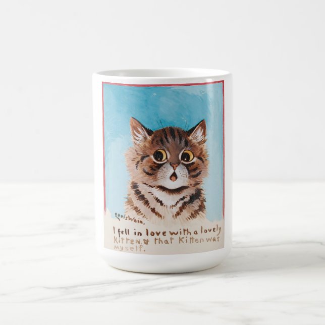 Taza De Café Me enamoré de un gatito encantador (yo mismo) (Centro)