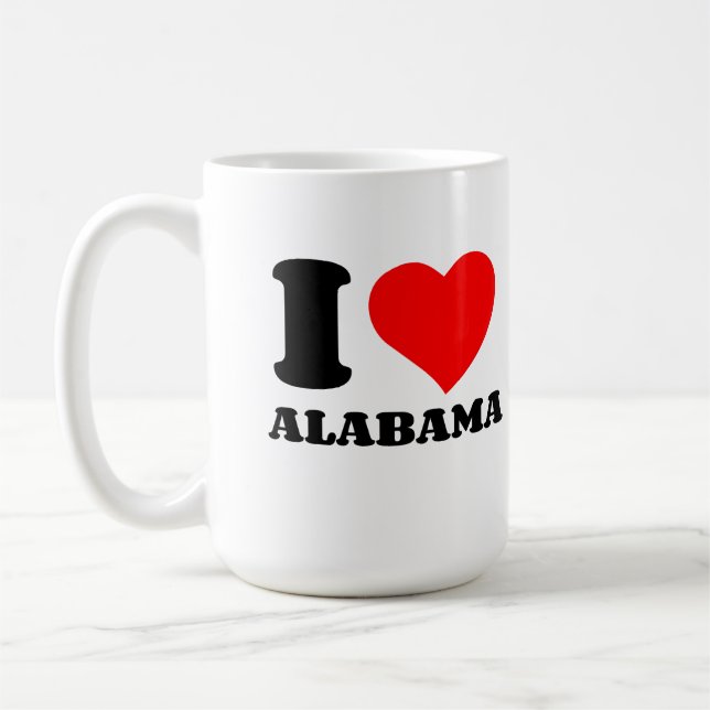 TAZA DE CAFÉ ME ENCANTA ALABAMA (Izquierda)