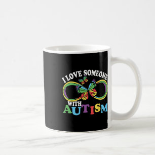 Taza De Café Me Encanta Alguien Con Autismo Conciencia De La Ma