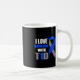 Taza De Café Me Encanta Alguien Con Conciencia Sobre La Diabete