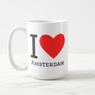 Taza De Café Me encanta Amsterdam