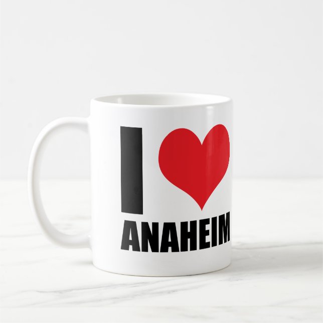 Taza De Café Me encanta Anaheim (Izquierda)