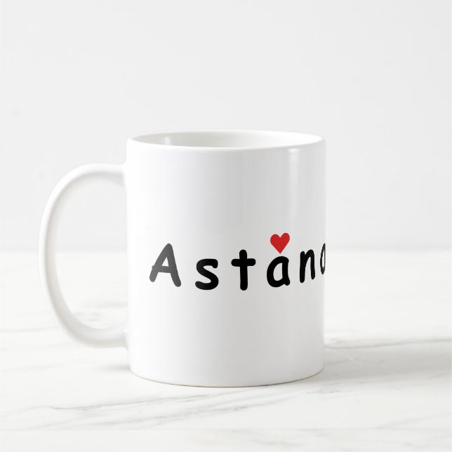 Taza De Café Me encanta Astaná Kazajistán (Izquierda)