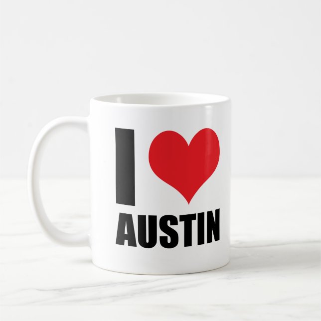 Taza De Café Me encanta Austin (Izquierda)