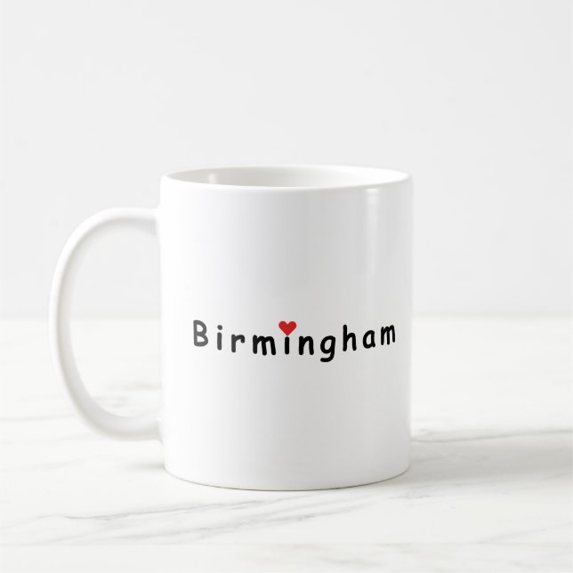 Taza De Café Me encanta Birmingham (Izquierda)