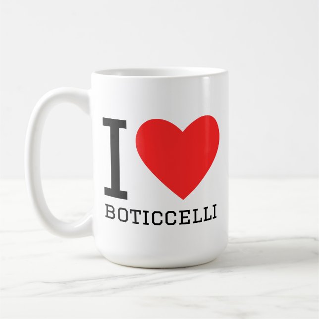 Taza De Café Me encanta Botticelli (Izquierda)