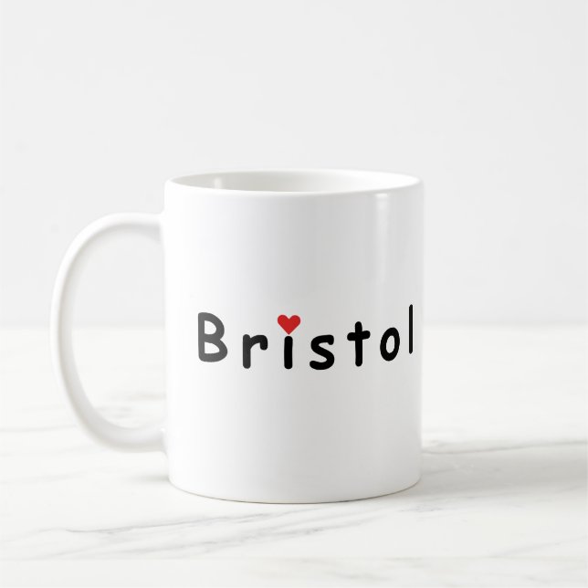 Taza De Café Me encanta Bristol (Izquierda)