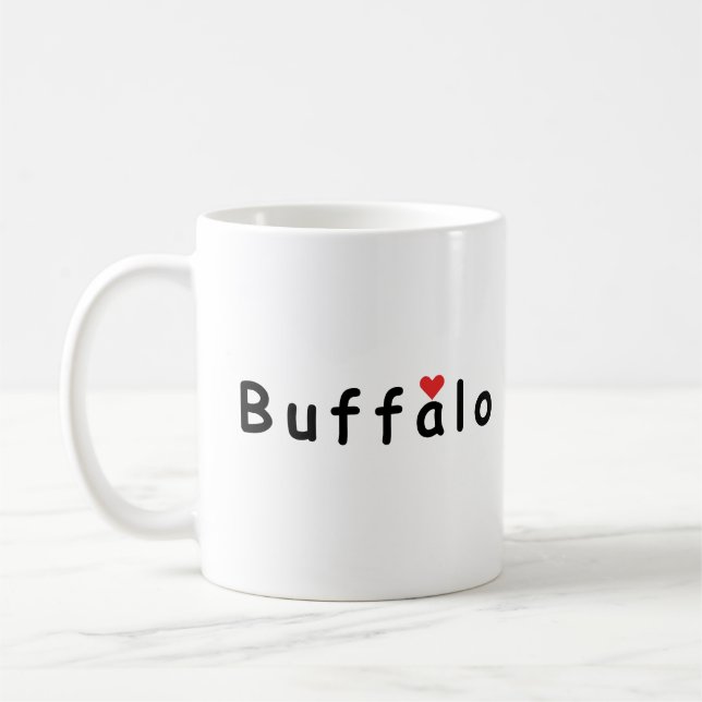 Taza De Café Me encanta Buffalo (Izquierda)