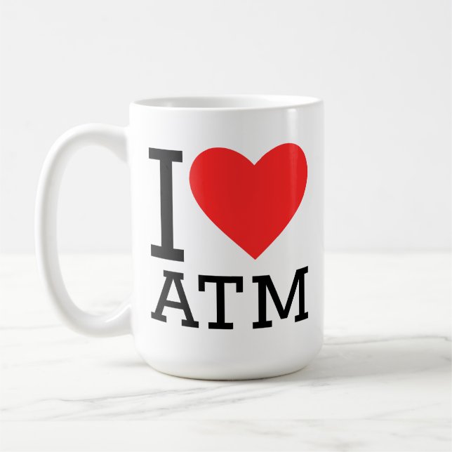 Taza De Café me encanta cajero automático (Izquierda)