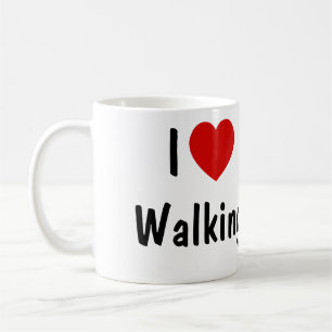 Taza De Café Me encanta caminar