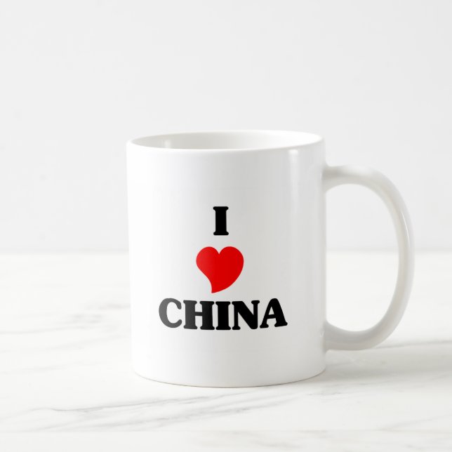 Taza De Café Me encanta China (Derecha)