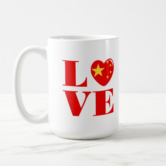 Taza De Café Me encanta China (Izquierda)