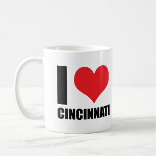 Taza De Café Me encanta Cincinnati