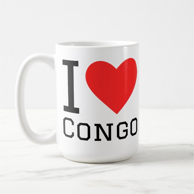 Taza De Café Me encanta Congo  (Izquierda)