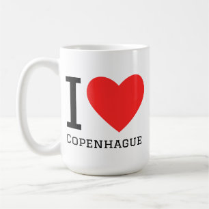 Taza De Café Me encanta Copenhague