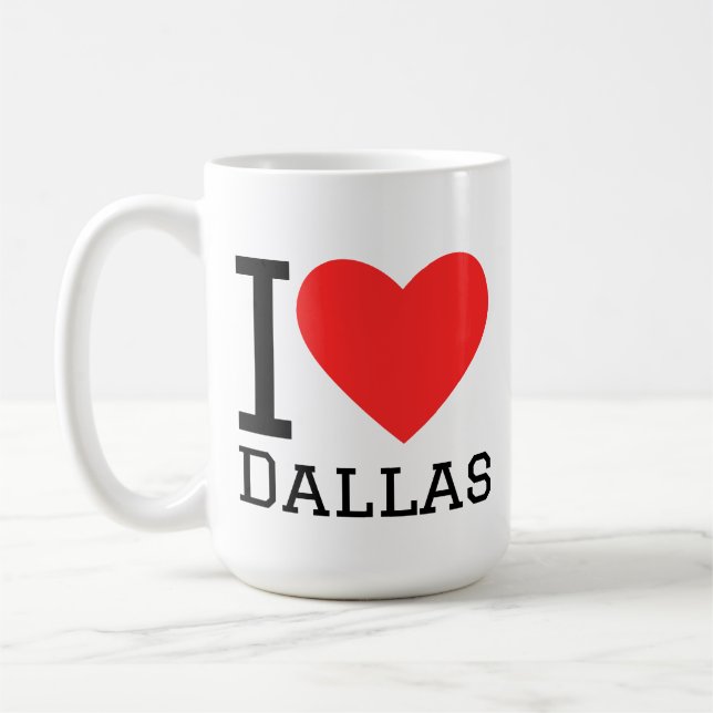 Taza De Café Me encanta Dallas (Izquierda)