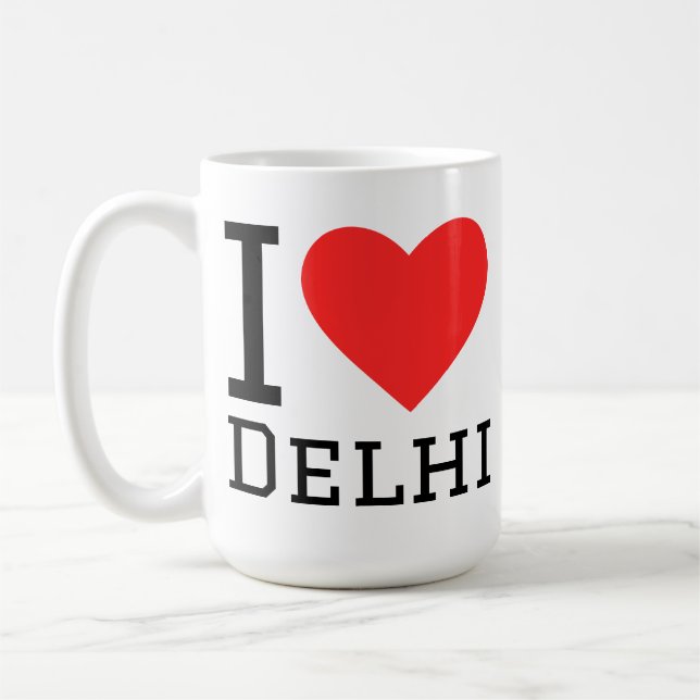 Taza De Café Me encanta Delhi (Izquierda)