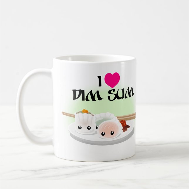 Taza De Café Me encanta Dim Sum Coffee Mug (Izquierda)