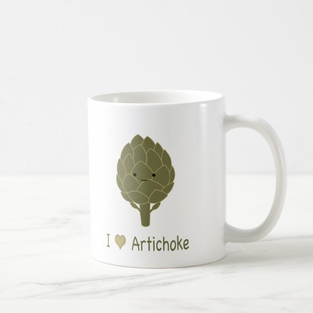 Taza De Café Me encanta el alcachofa (Derecha)