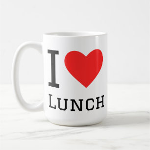 Taza De Café Me encanta el almuerzo
