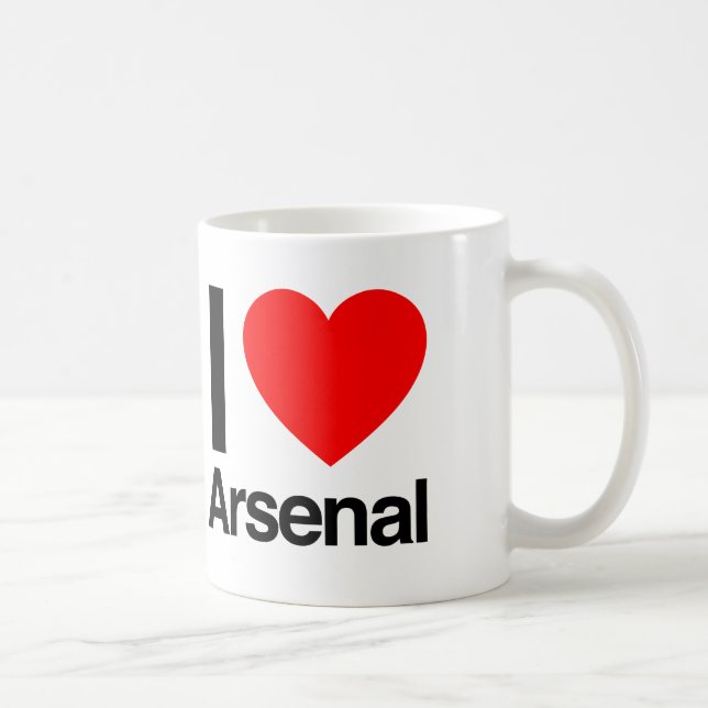 Taza De Café me encanta el arsenal (Derecha)