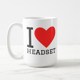 Taza De Café Me encanta el auricular
