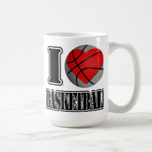 Taza De Café Me encanta el baloncesto - Mugs