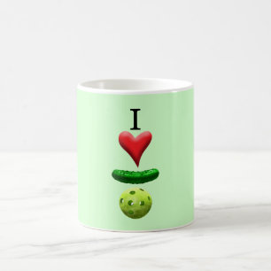 Taza De Café Me encanta el baloncesto - Verde