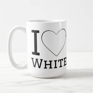Taza De Café Me encanta el blanco