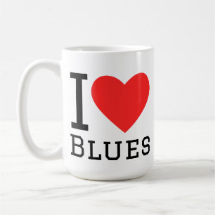 Taza De Café Me encanta el blues