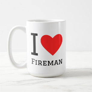 Taza De Café Me encanta el bombero